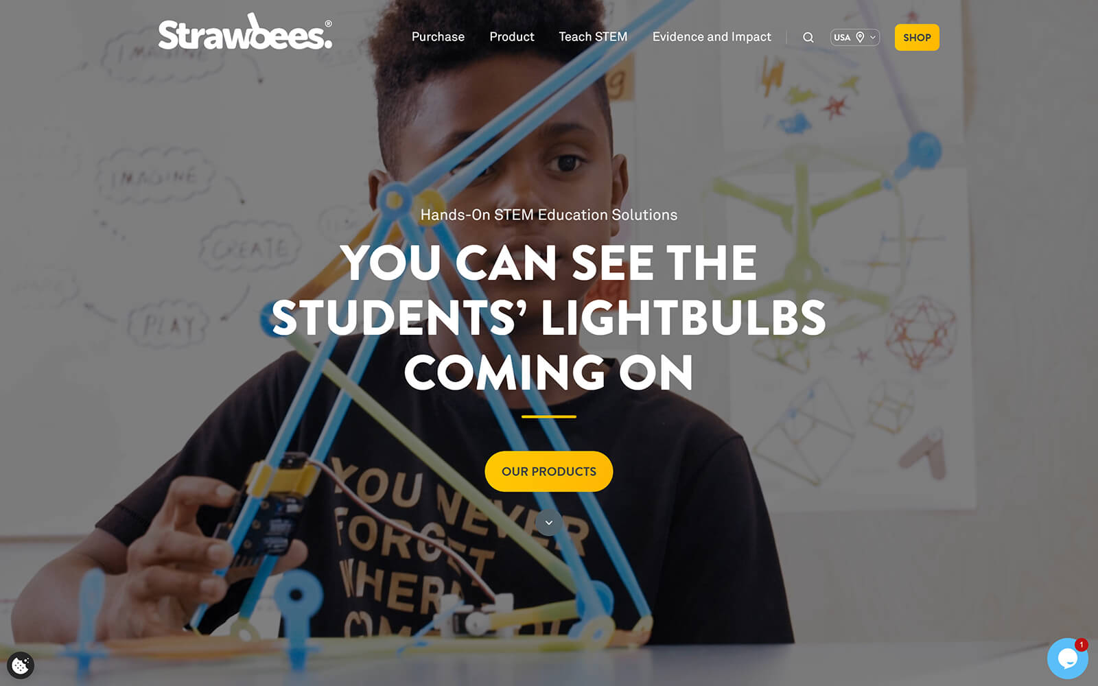 The beautiful strawbees.com website created with Act3 on the HubSpot CMS