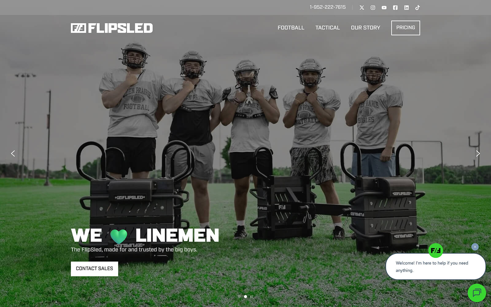 The beautiful theflipsled.com website created with Act3 on the HubSpot CMS