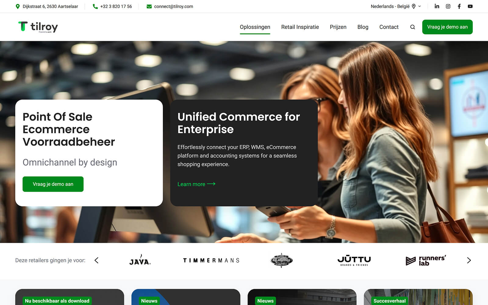The beautiful tilroy.com website created with Act3 on the HubSpot CMS