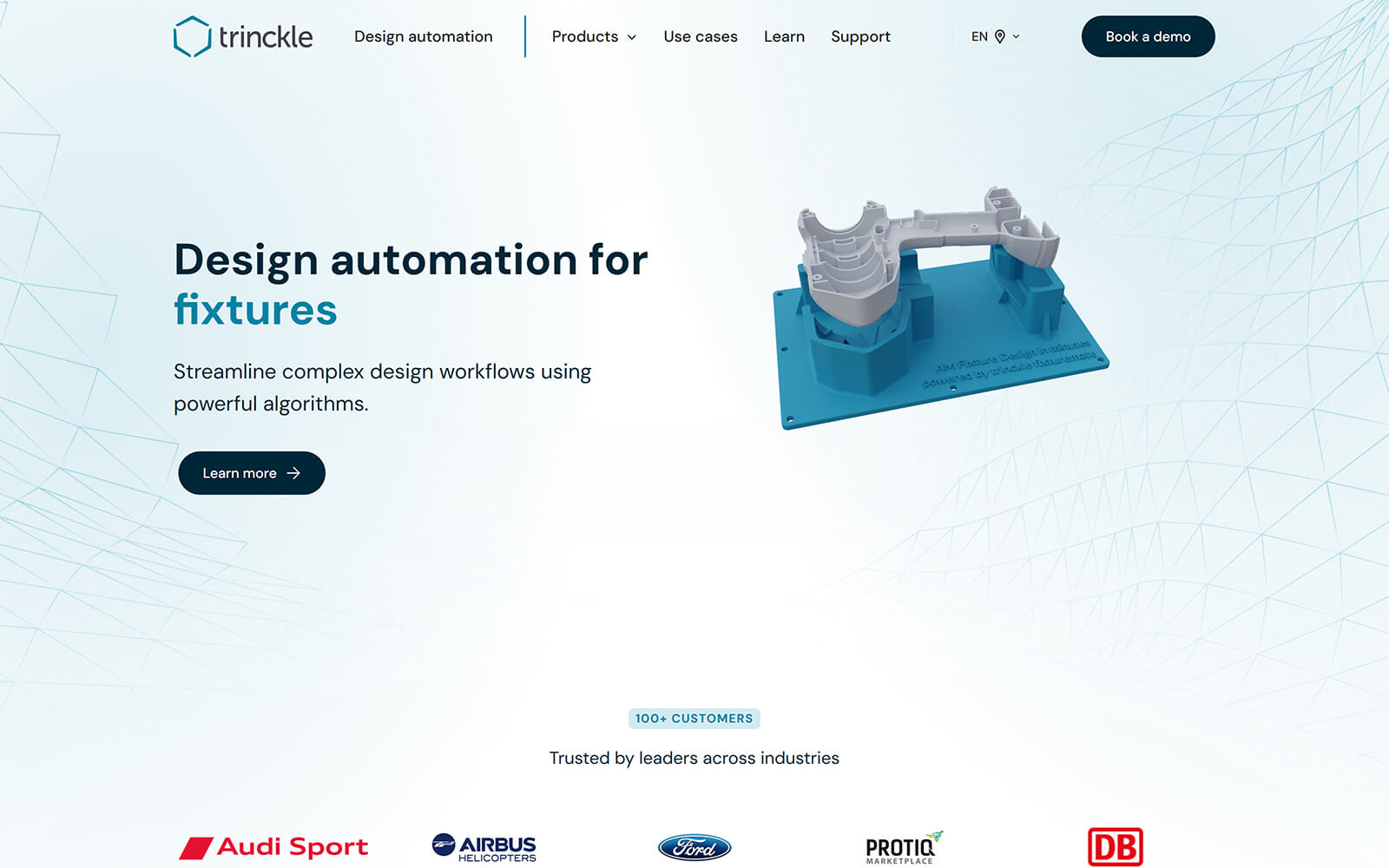 The beautiful trinckle.com website created with Act3 on the HubSpot CMS