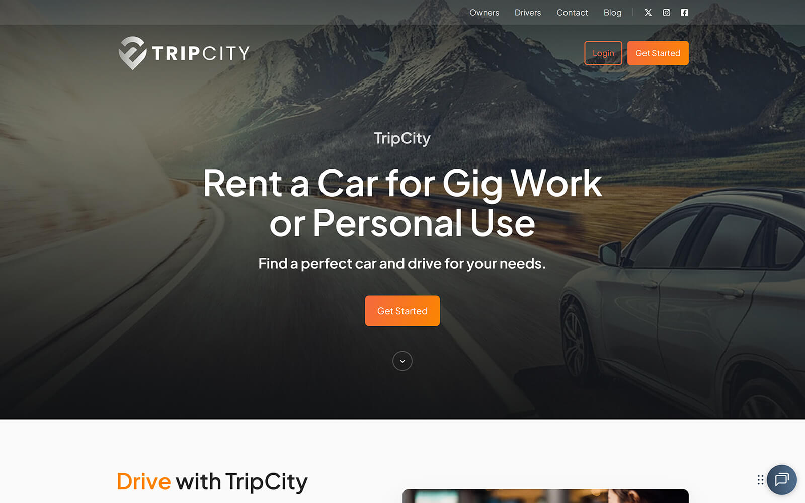 The beautiful tripcity.com website created with Act3 on the HubSpot CMS