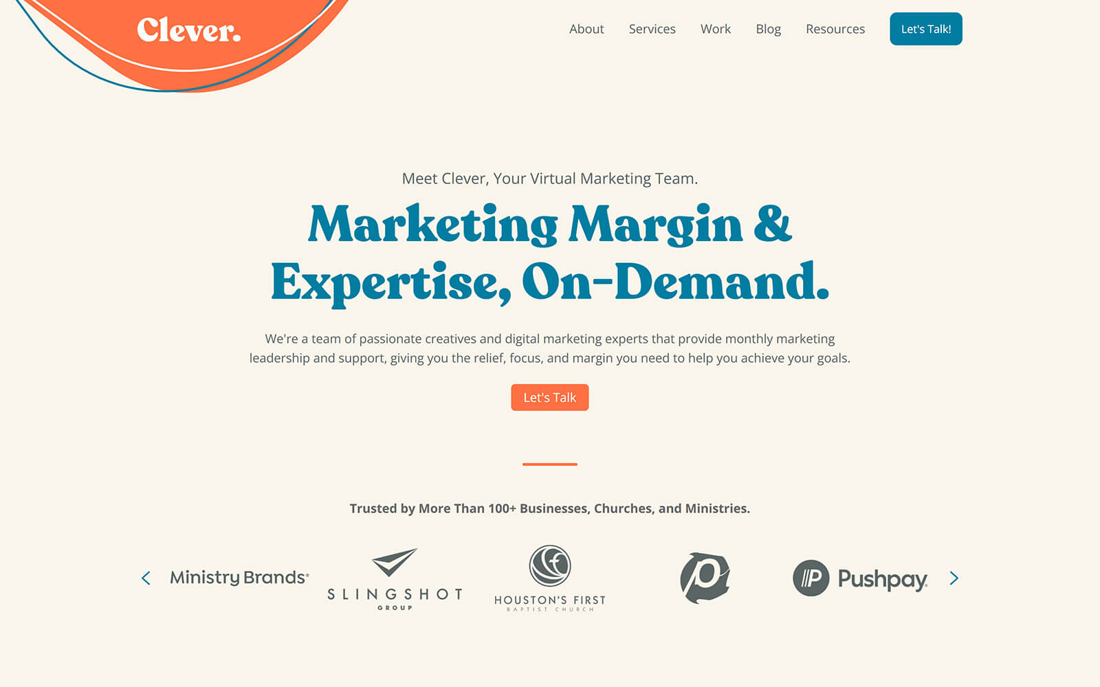 The beautiful weareclever.com website created with Act3 on the HubSpot CMS