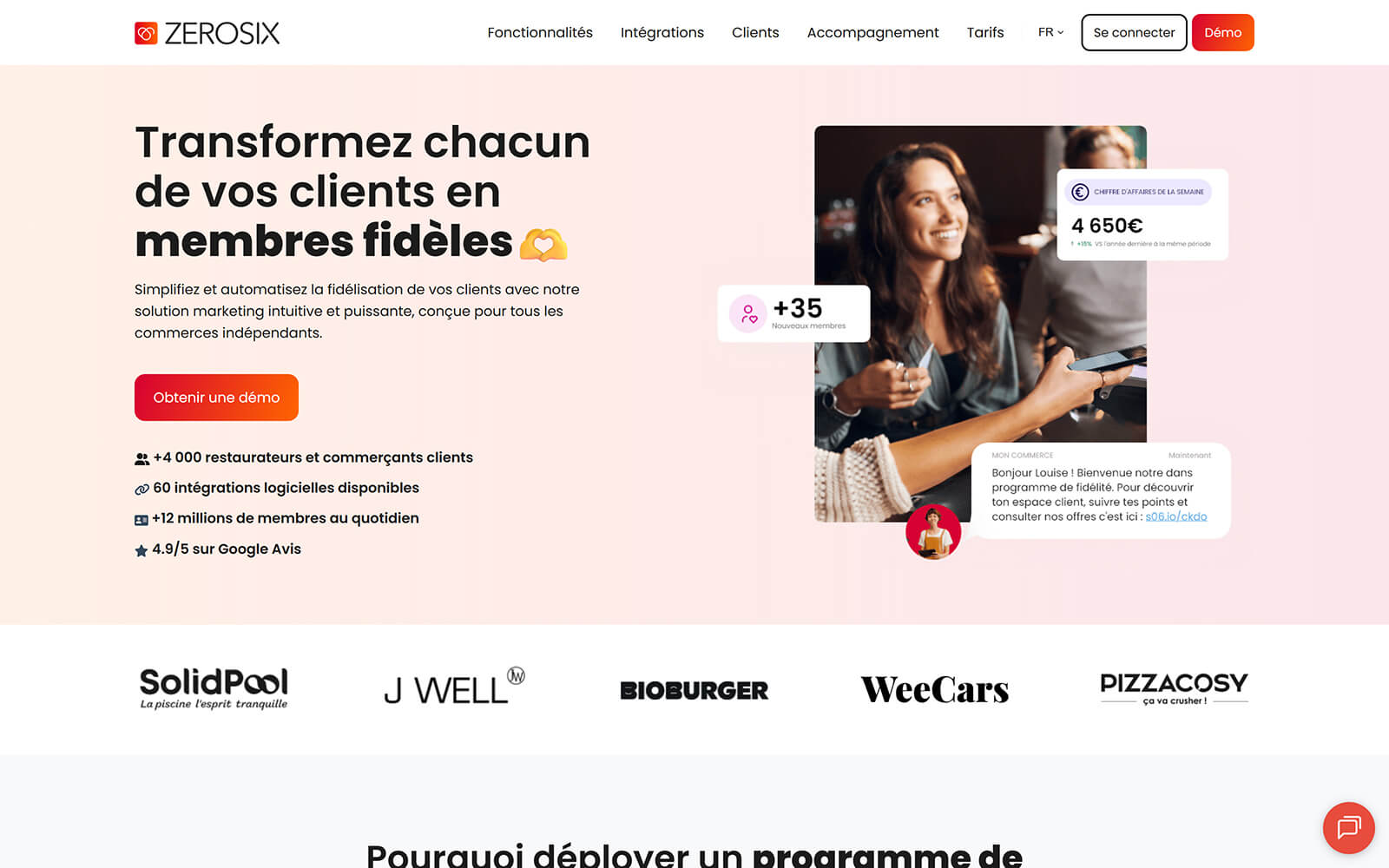 The beautiful zerosix.com website created with Act3 on the HubSpot CMS