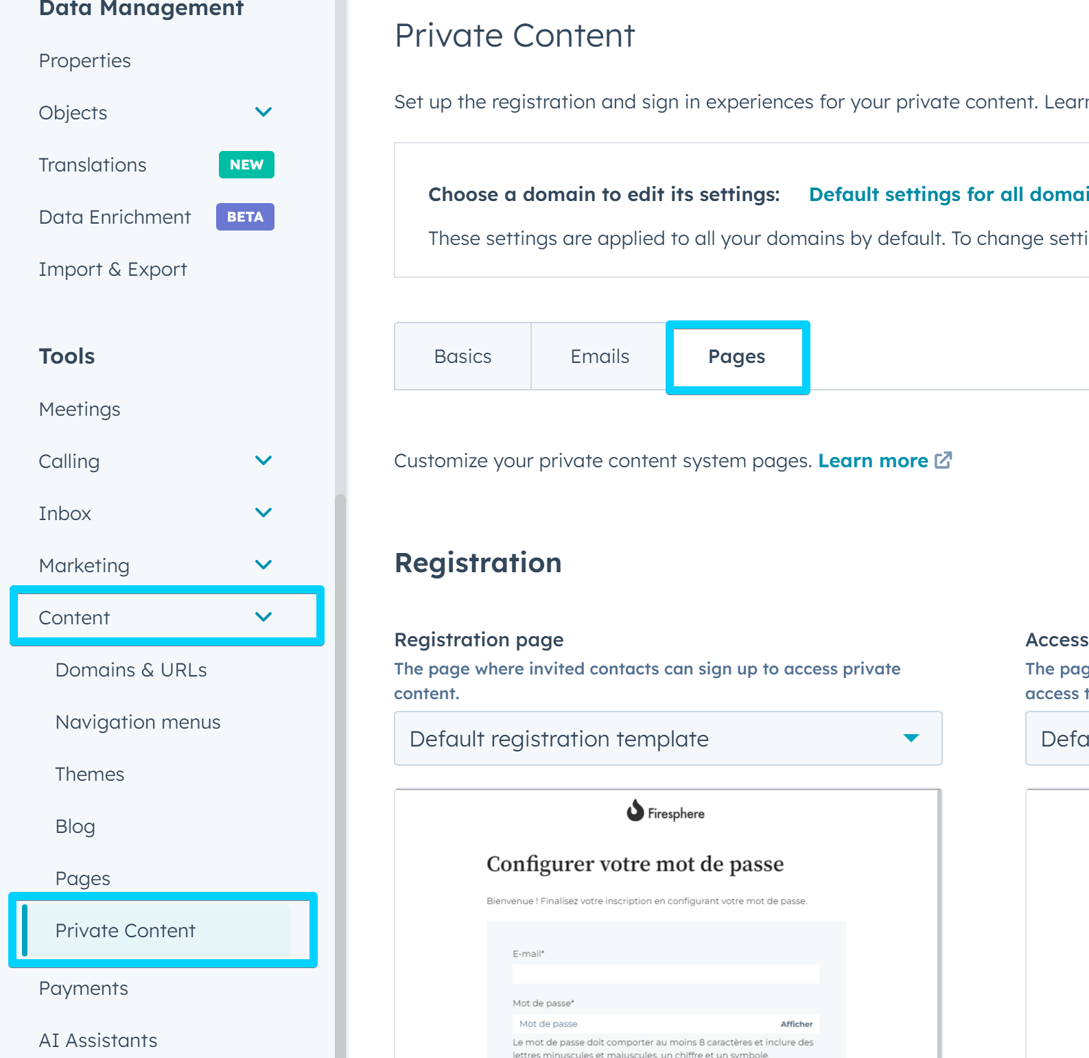 Act3 - Select membership page templates