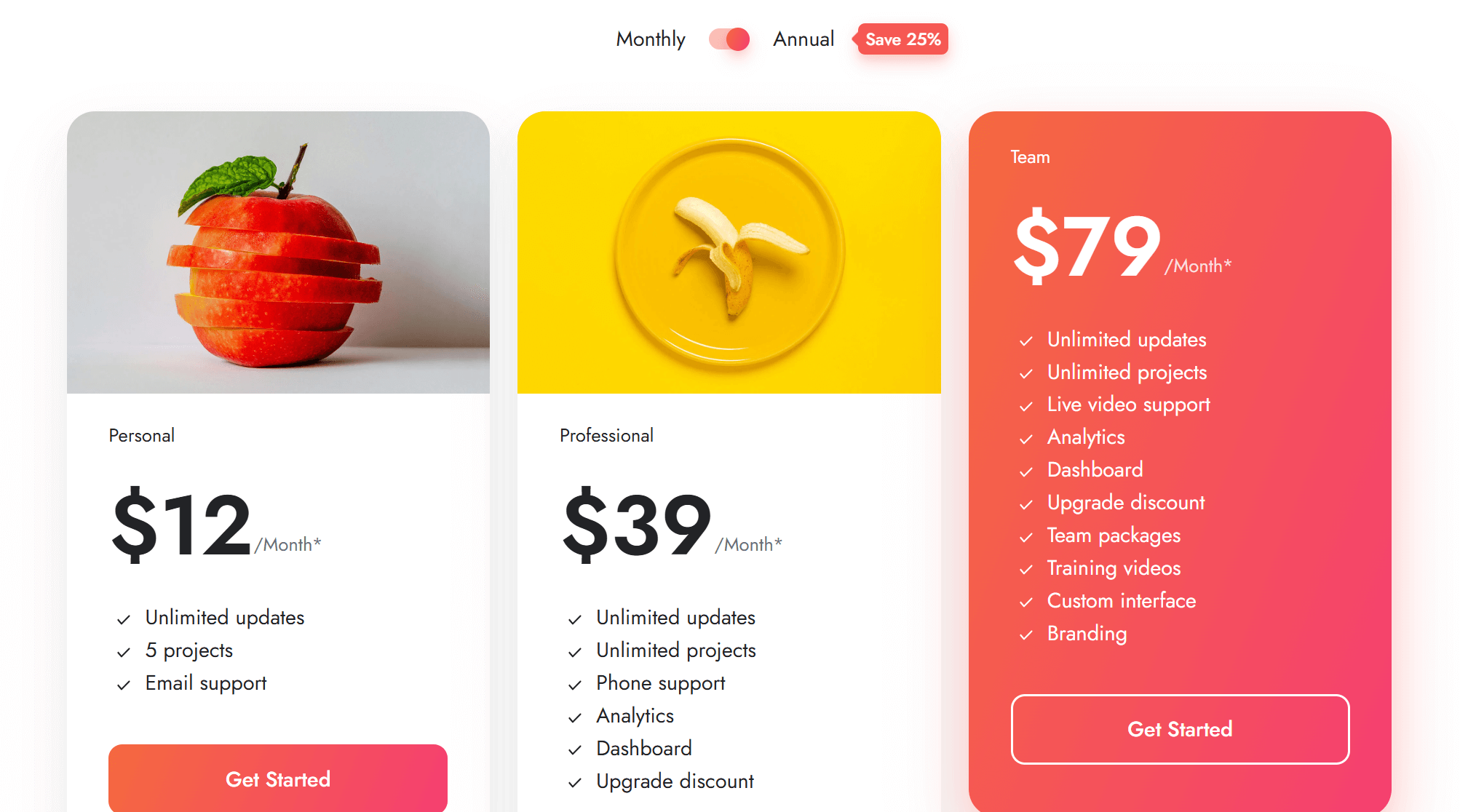 Pricing image