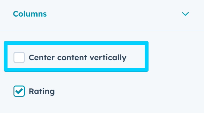 Center content vertically in the Review module