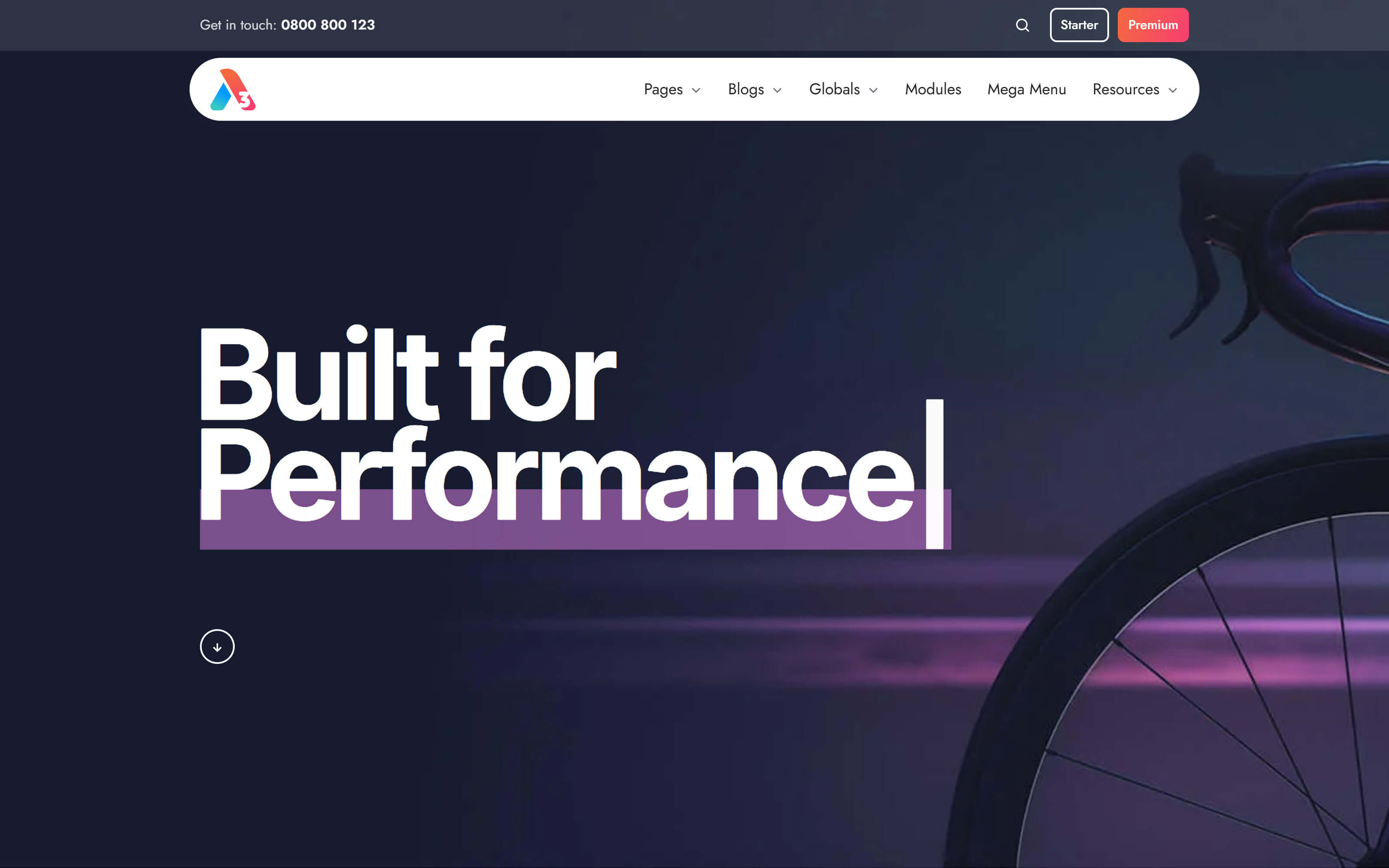 Heading rotating text example 1