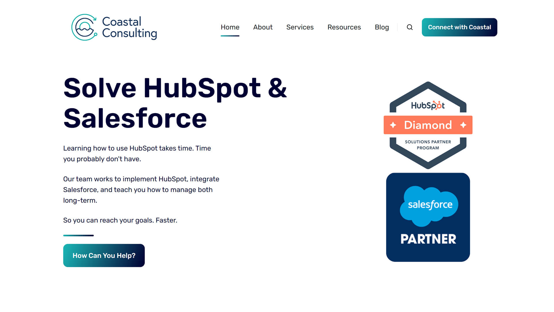 The beautiful coastalconsulting.co website created with Act3 on the HubSpot CMS