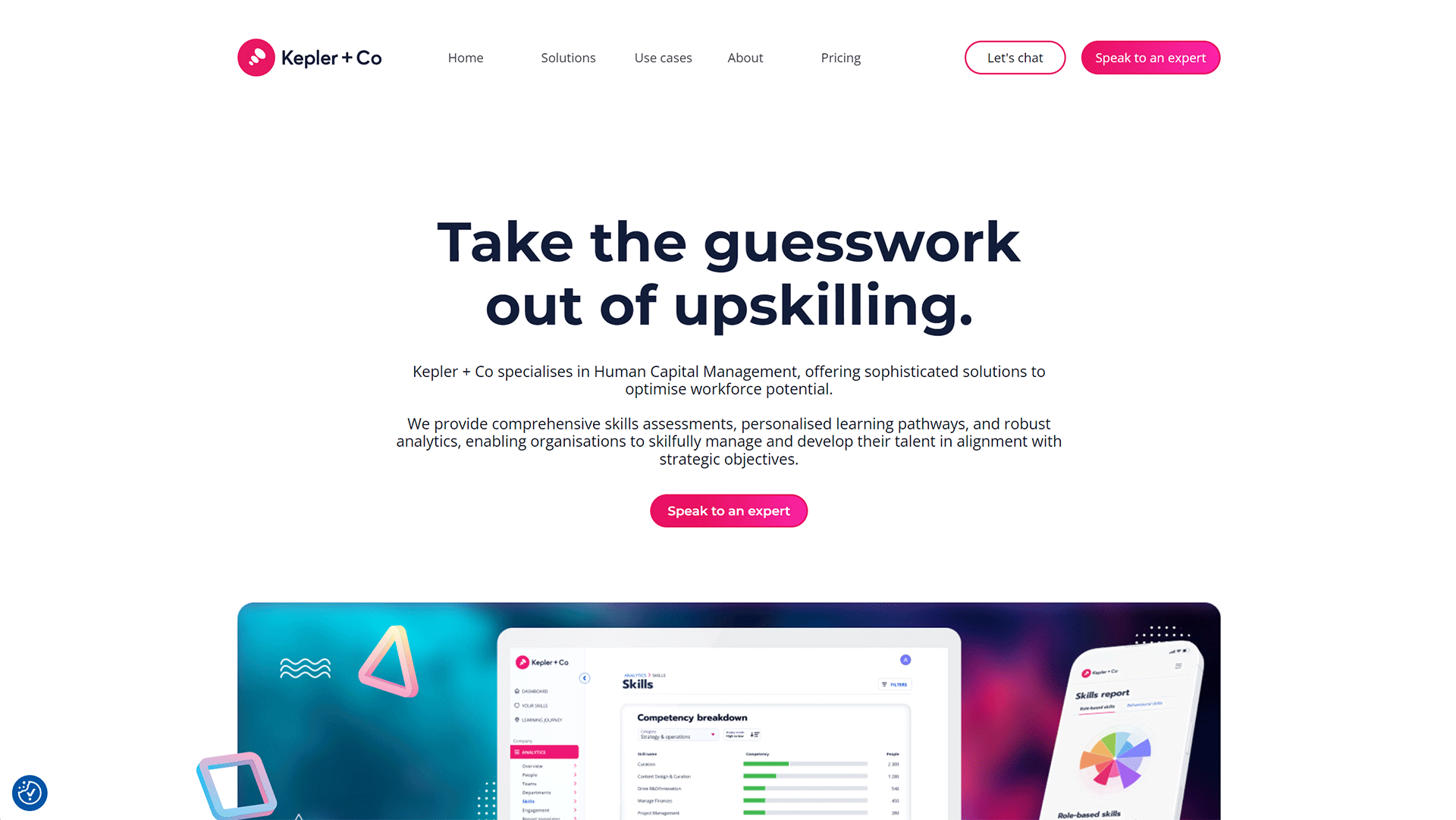 The beautiful keplerco.io website created with Act3 on the HubSpot CMS