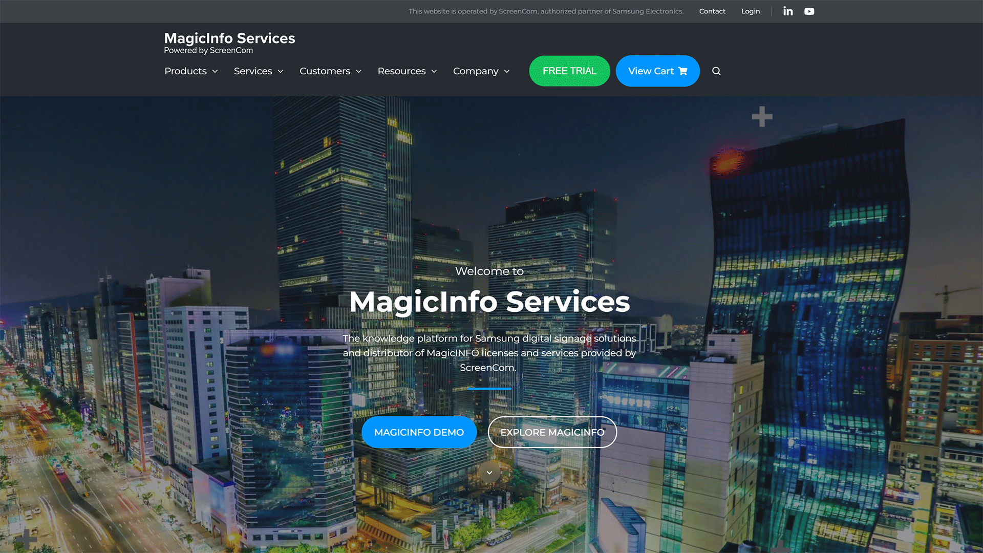 The beautiful magicinfoservices.com website created with Act3 on the HubSpot CMS