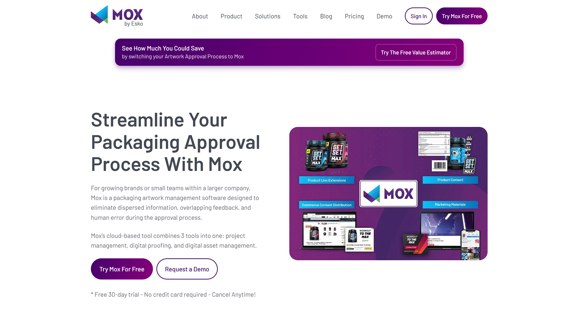 The beautiful moxsoftware.com website created with Act3 on the HubSpot CMS
