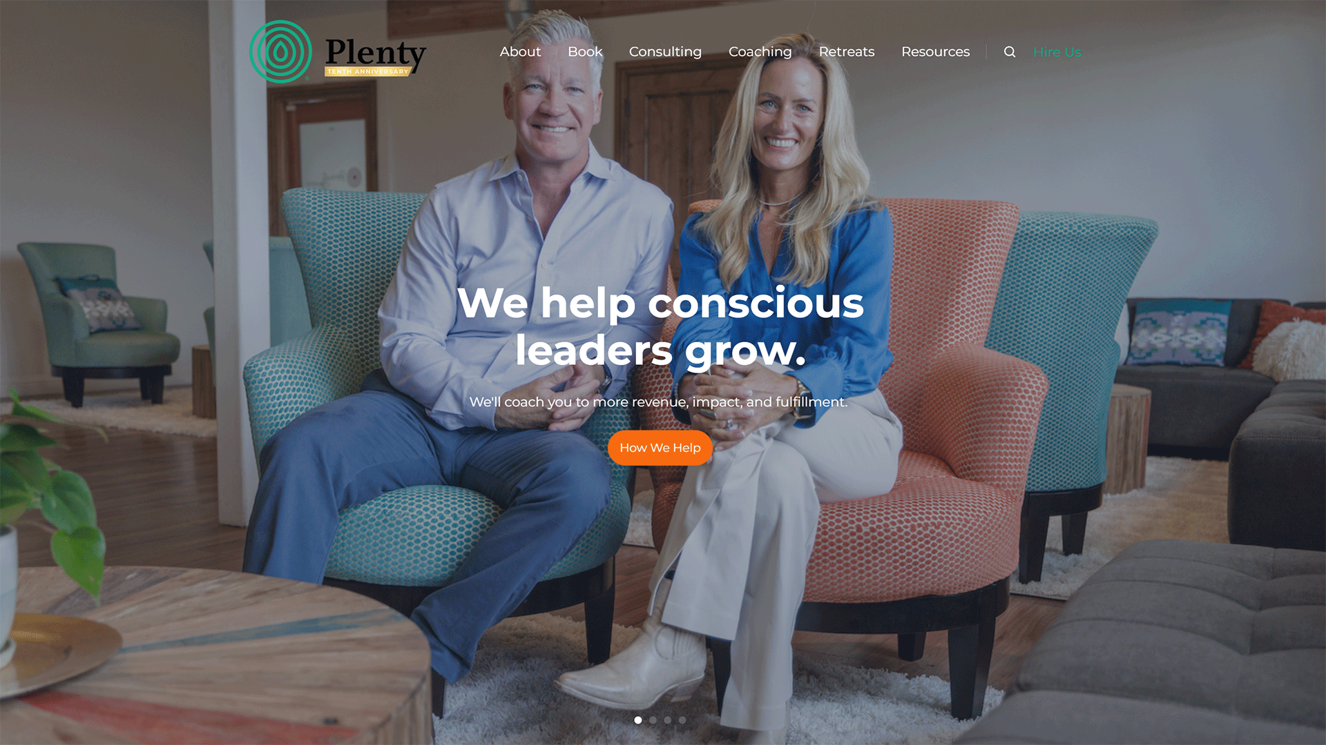 The beautiful plentyconsulting.com website created with Act3 on the HubSpot CMS
