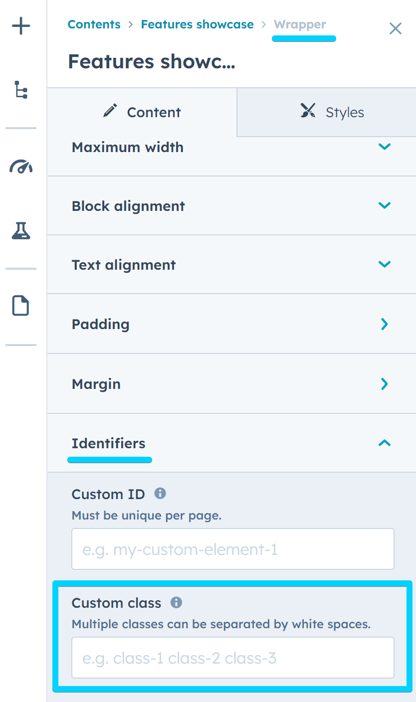 Act3 module wrapper identifiers, custom class