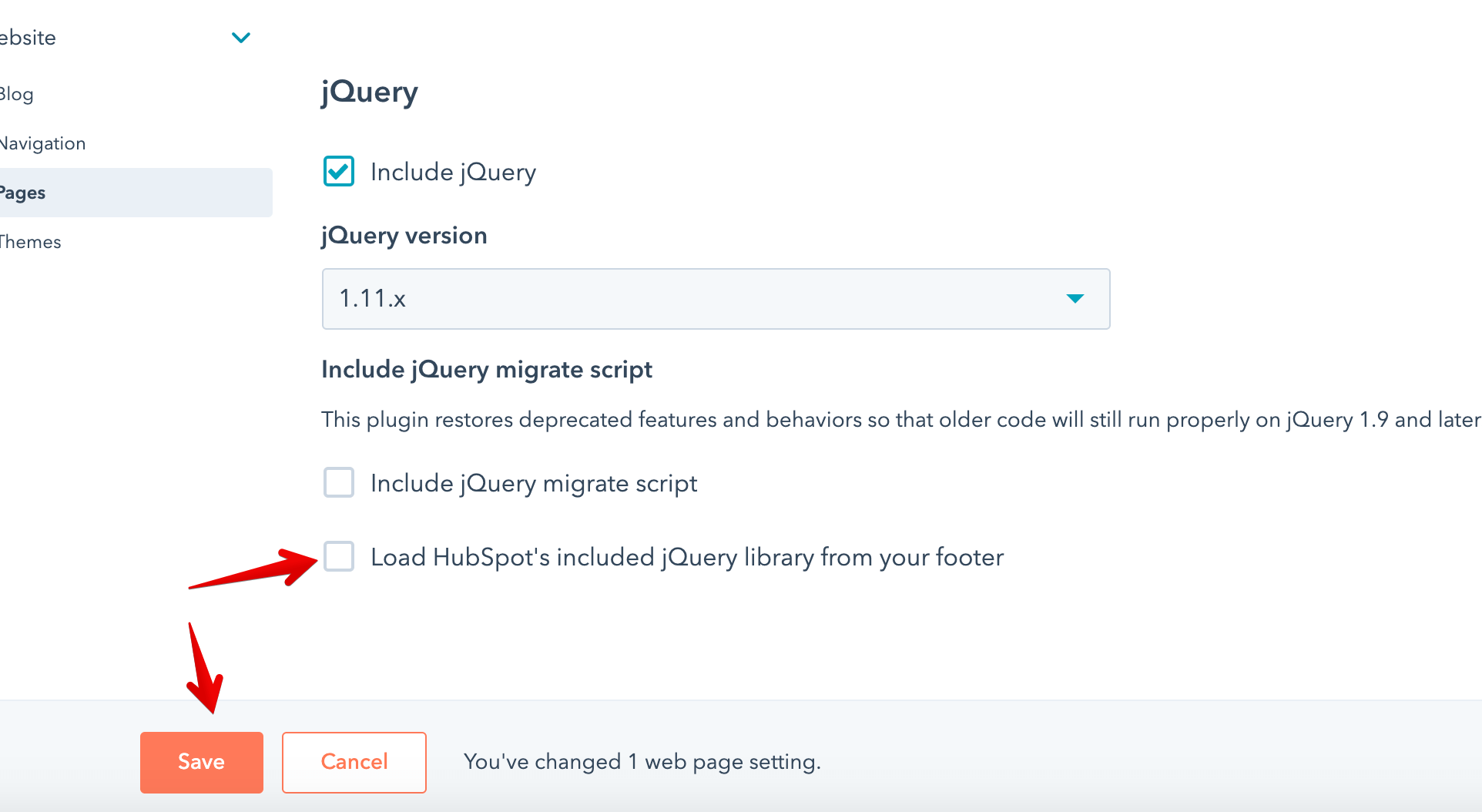 Load jQuery from head on HubSpot CMS